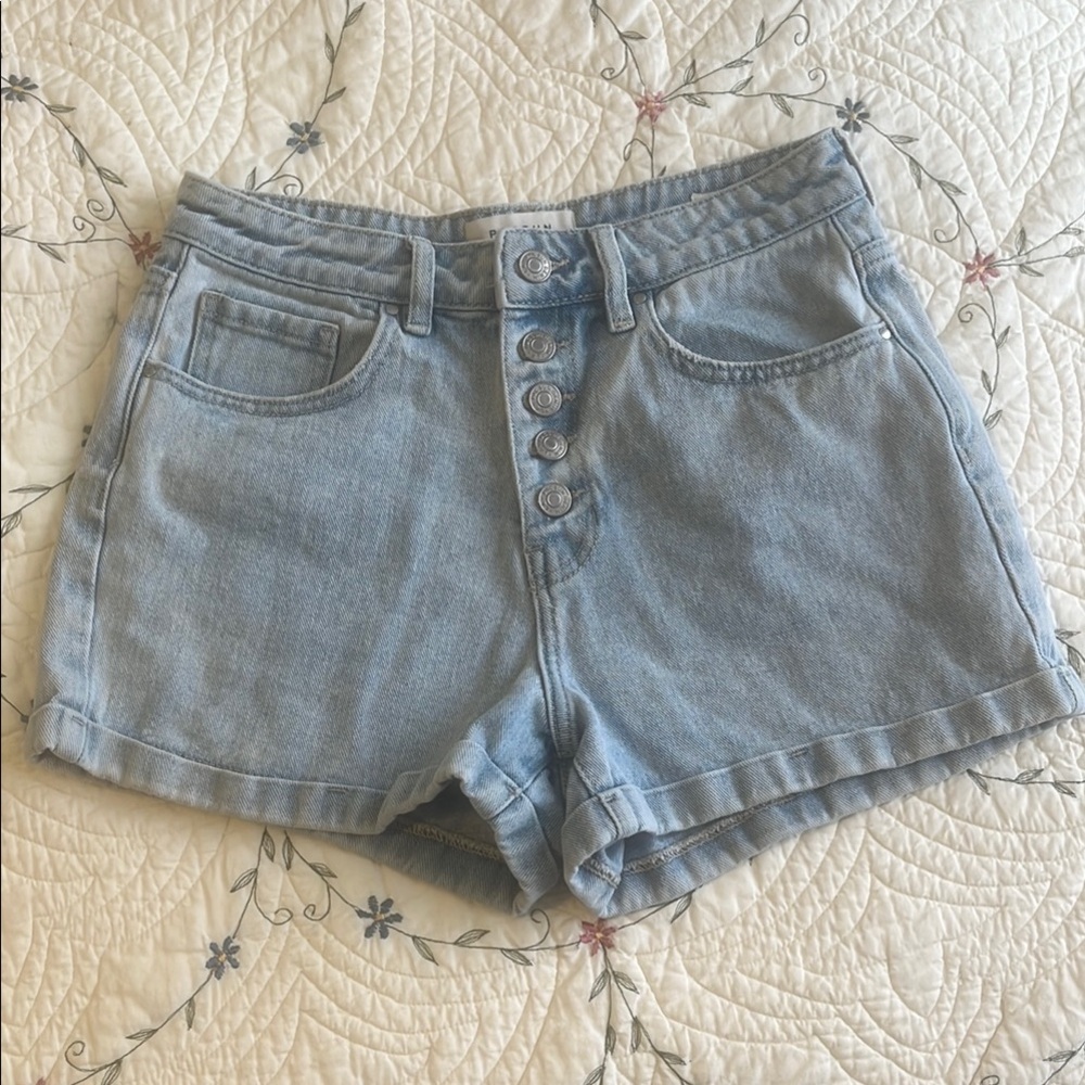 20% OFF BUNDLES! PAC SUN Denim Mom Short. Light blue. Size 27